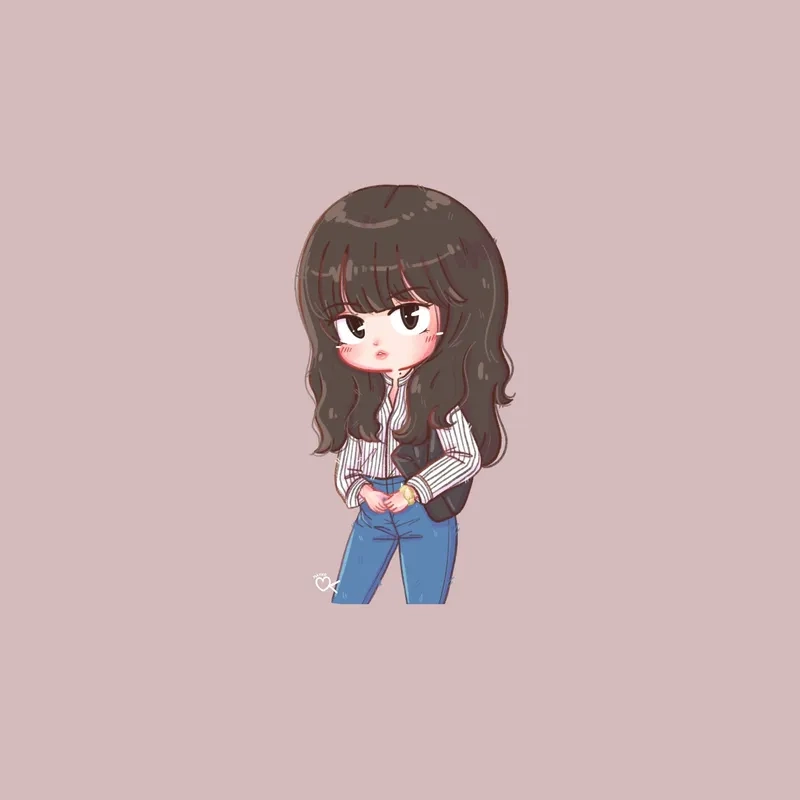 Siêu phẩm black pink lisa chibi khiến tim fan tan chảy