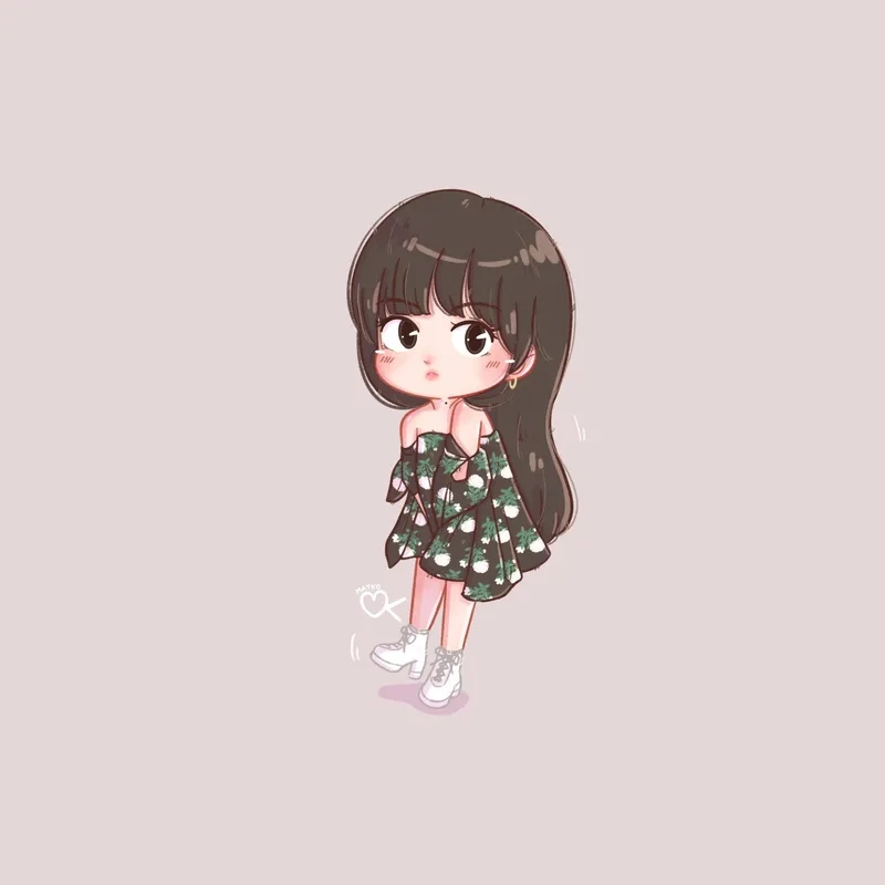Kho tàng ảnh lisa chibi blackpink dễ thương nhất