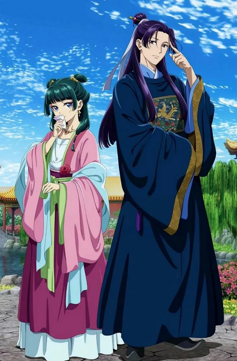 Cặp đôi dễ thương trong anime mao mao and jinshi