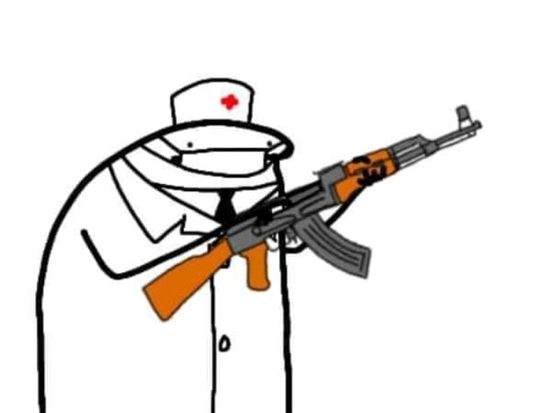 Thức dậy cùng những hình meme bắn súng hành động