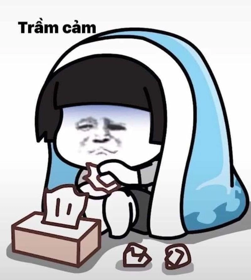 Thức dậy cùng những hình meme trầm cảm viral