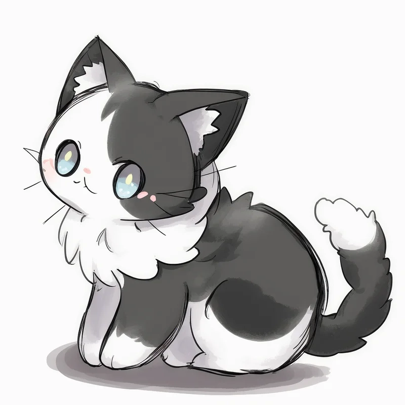 Ngất ngây với hình ảnh con mèo chibi đẹp đáng yêu nhất