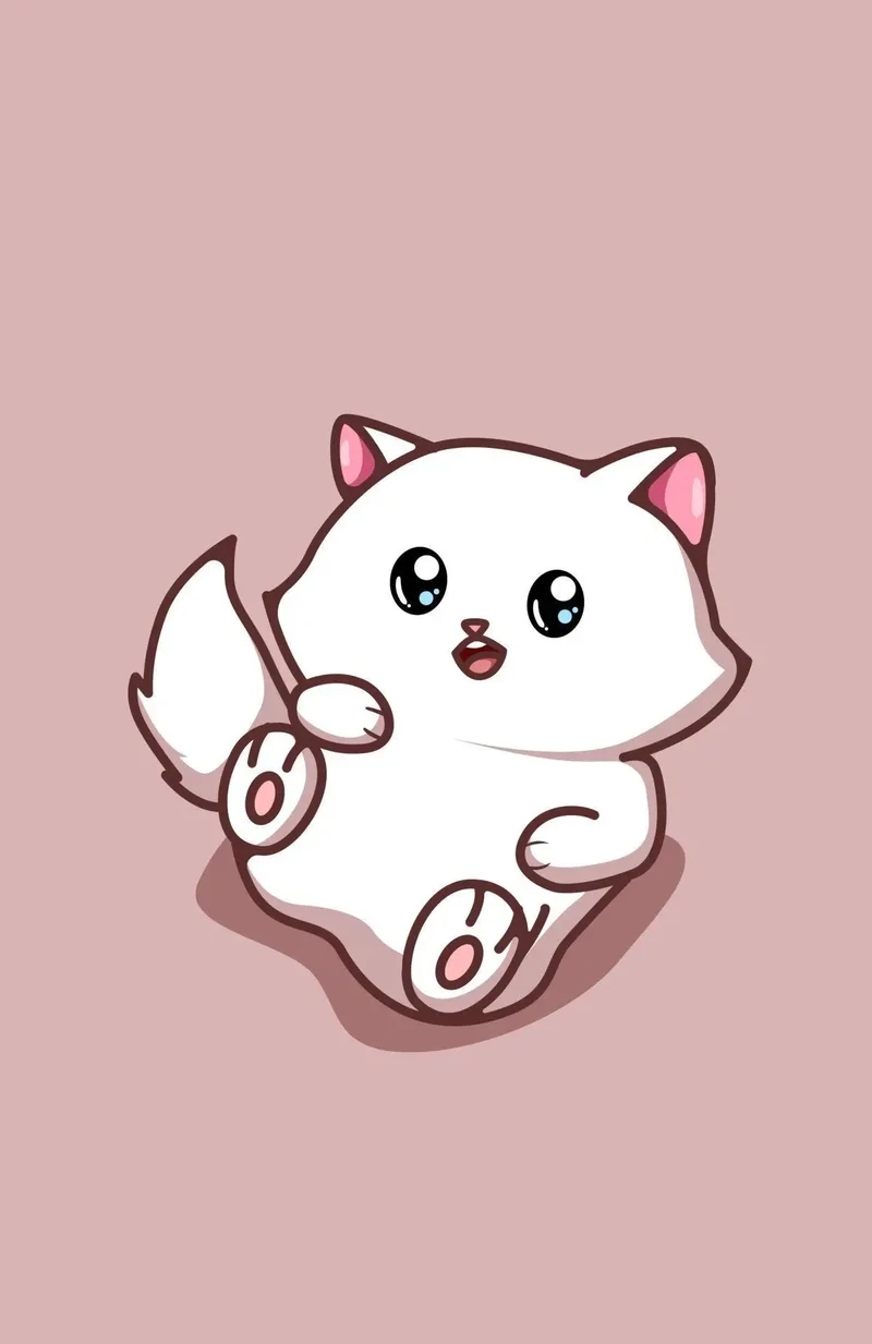 Tìm thấy sự ngọt ngào trong từng nét vẽ chibi con mèo