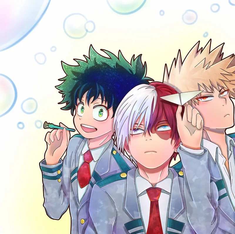 Hành trình phi thường của bakugou x midoriya x todoroki