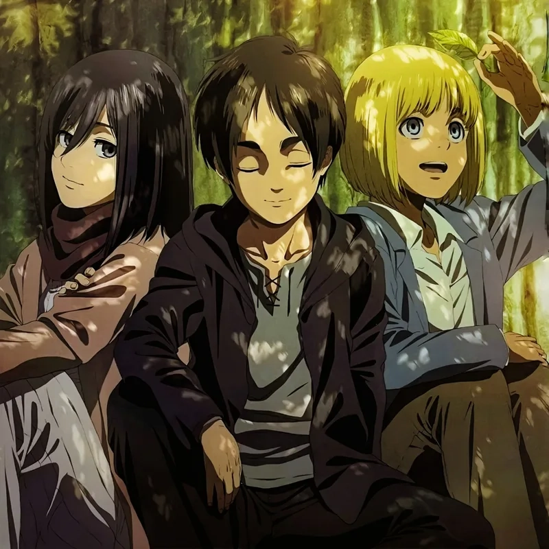 Fan không thể rời mắt mikasa eren armin