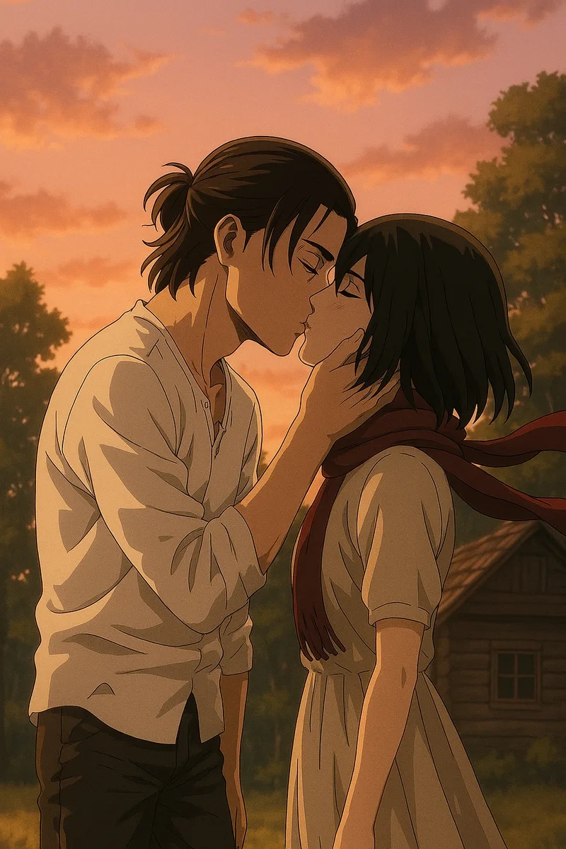 Khoảnh khắc kịch tính attack on titan eren and mikasa