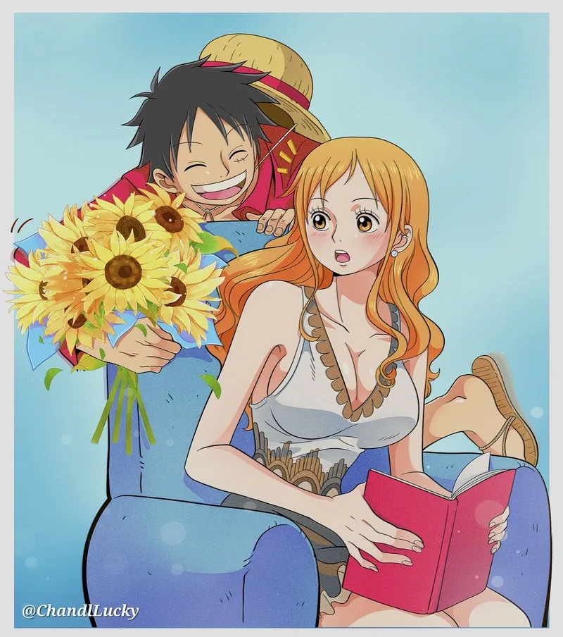Tình bạn và tình yêu đan xen trong nami luffy one piece