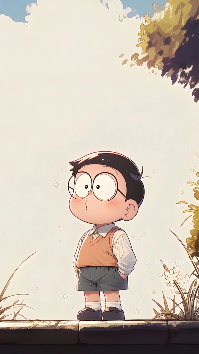 Khoảnh khắc nổi bật hình nền nobita ngầu sống động