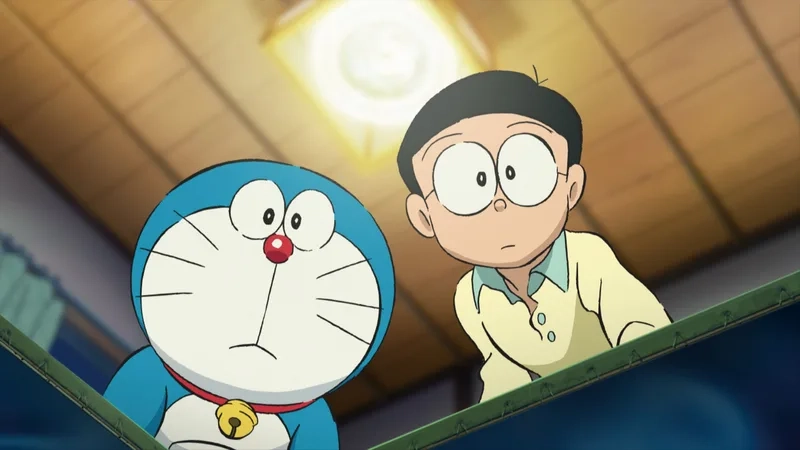 Hình ảnh vui nhộn và sinh động của hình doraemon và nobita
