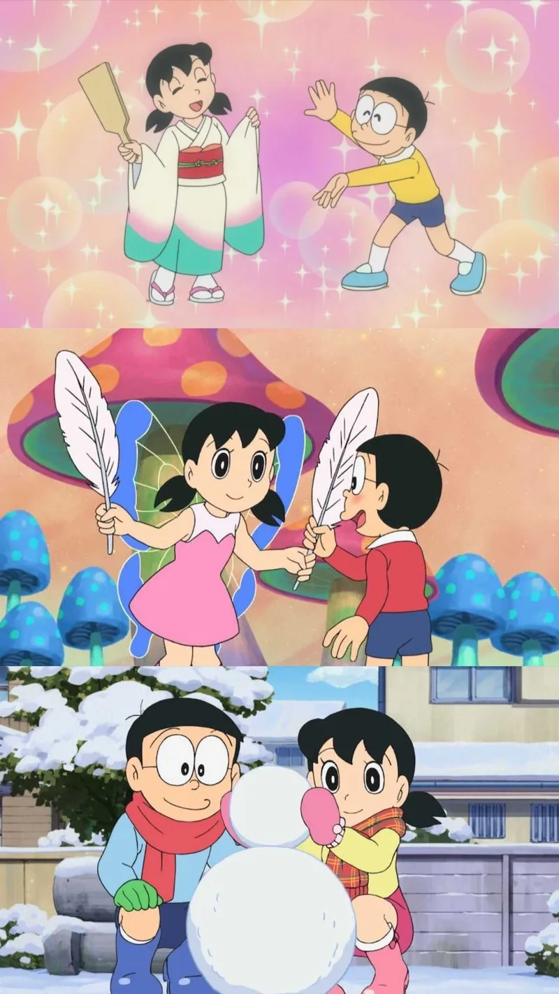 Khoảnh khắc dễ thương shizuka x nobita không thể bỏ qua