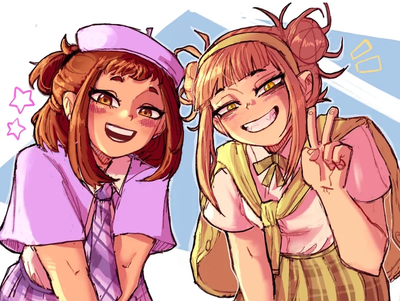 Khoảnh khắc ấn tượng giữa toga himiko x ochako
