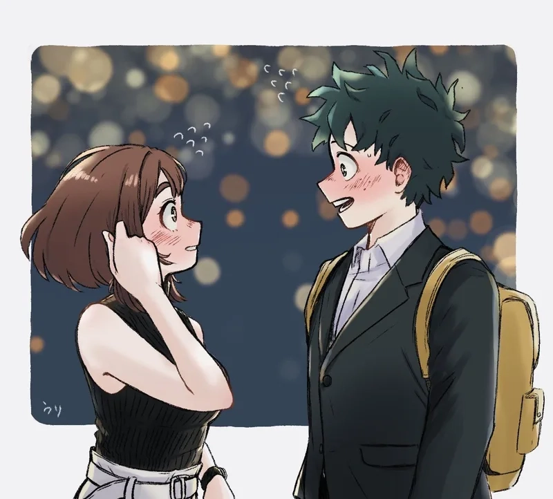 Gacha thú vị với gacha deku x uraraka