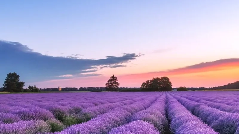 Chiêm ngưỡng cánh đồng lavender đẹp nhất thế giới ấn tượng