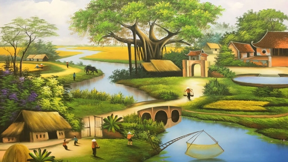 Chiêm ngưỡng tranh phong cảnh quê hương đất nước