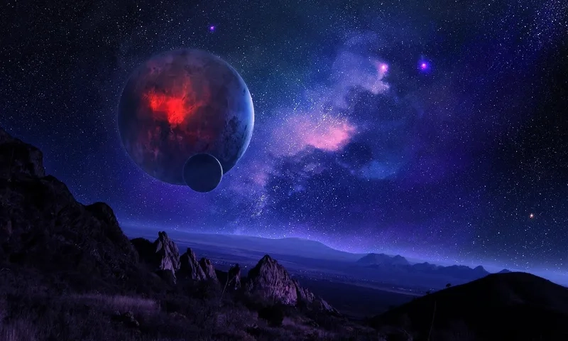 Chiêm ngưỡng Phong cảnh trời đêm đầy sao với ảnh bầu trời sao galaxy