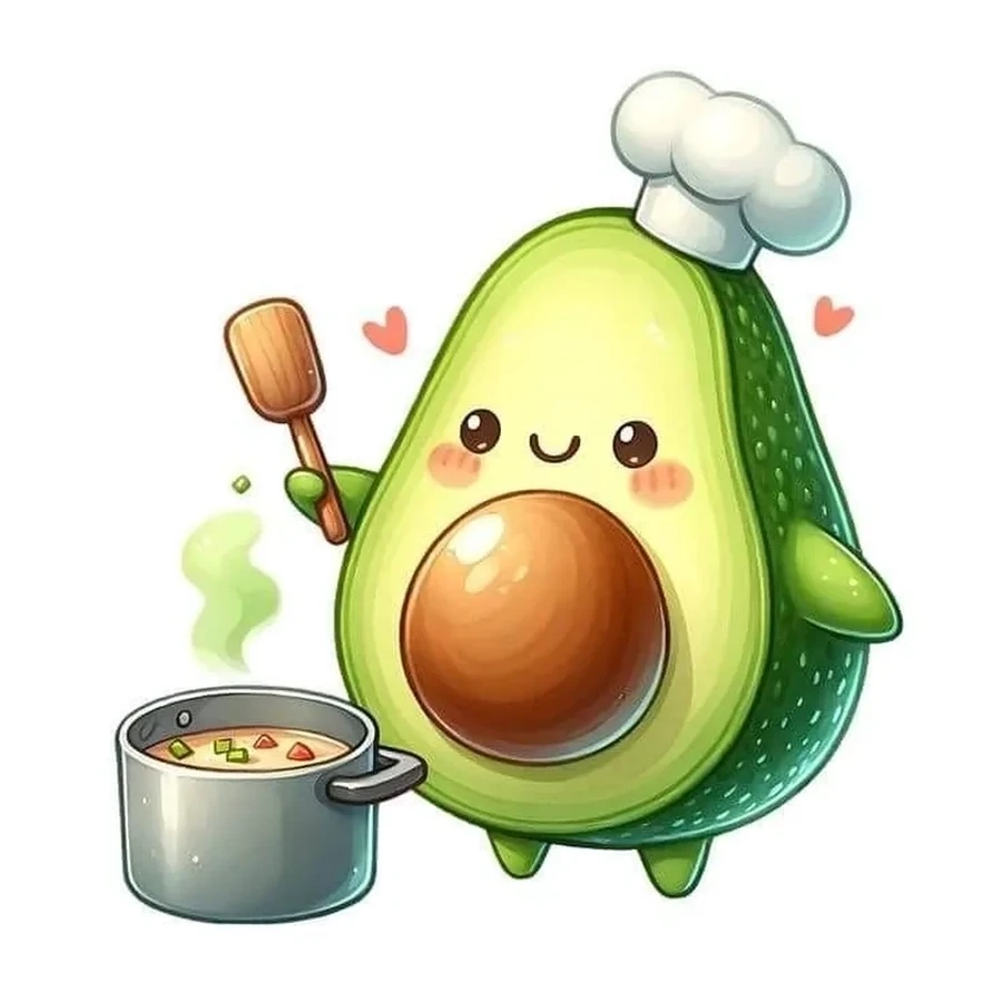 Cập nhật ngay ảnh quả bơ chibi siêu dễ thương để làm avatar