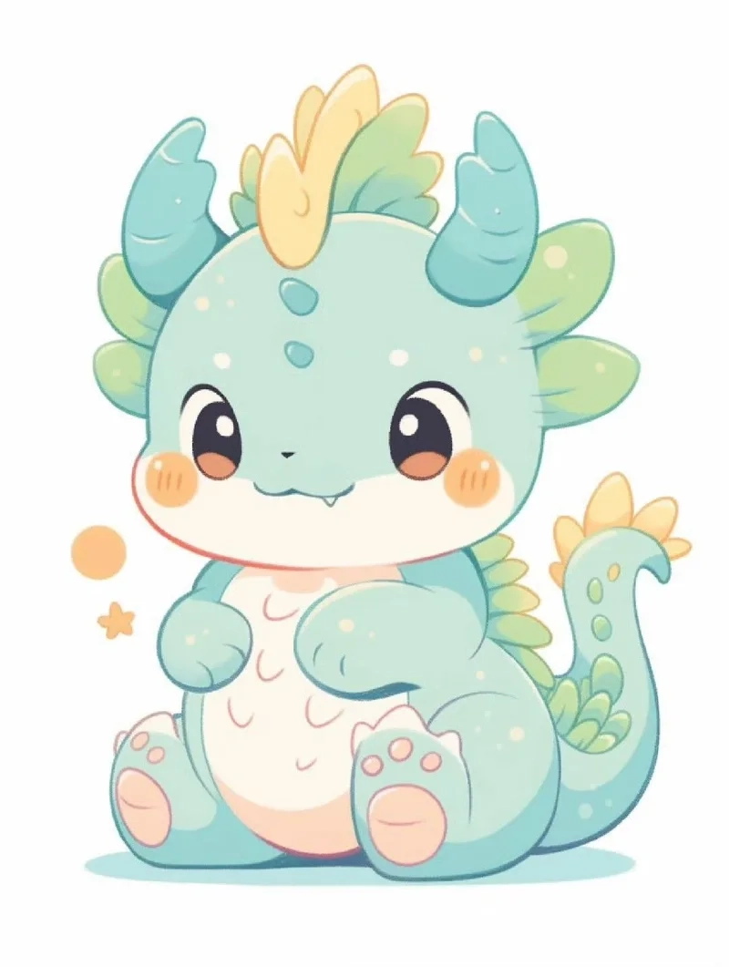 Khám phá bộ sưu tập con rồng chibi cực dễ thương cho bạn yêu thích