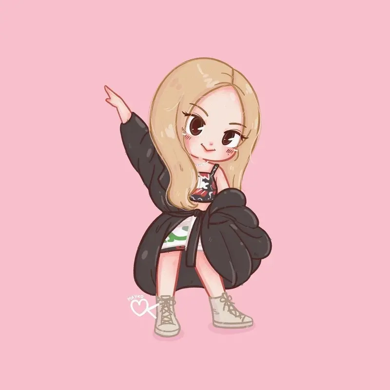 Tải ngay ảnh rose chibi độc đáo cực đáng yêu dành cho bạn