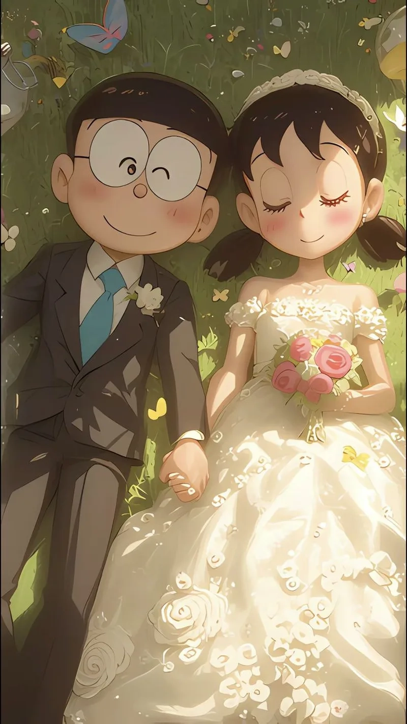 Ngắm khoảnh khắc hạnh phúc nobita cưới shizuka