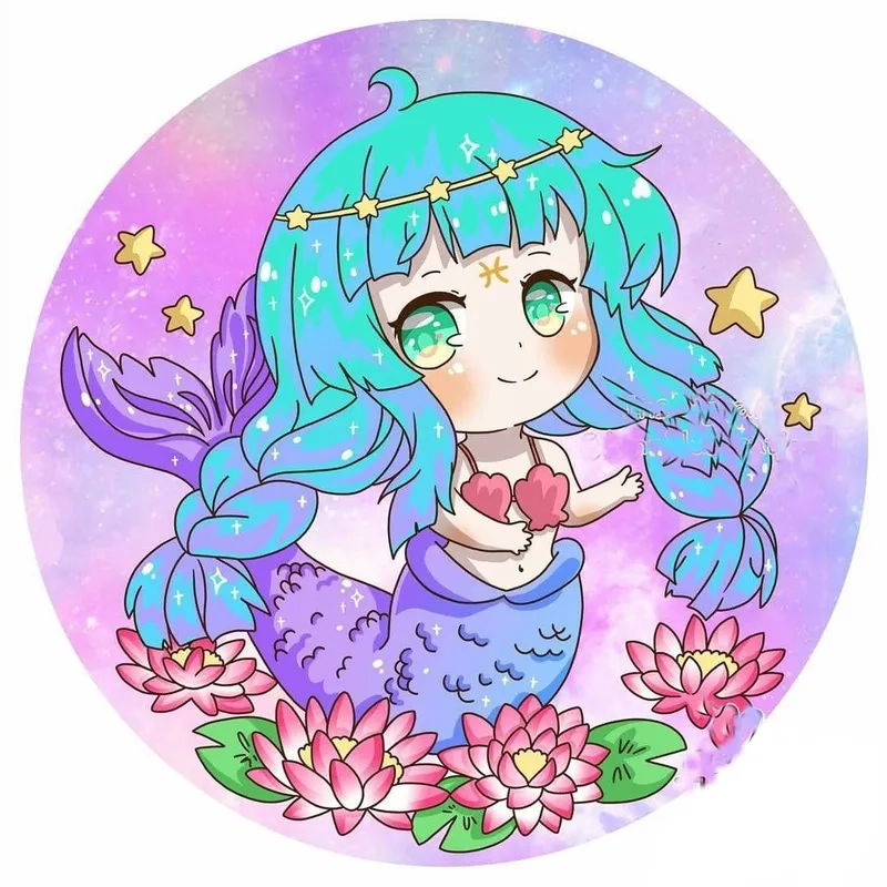 Tải ngay cung song ngư chibi cute đẹp mê hồn cho bạn