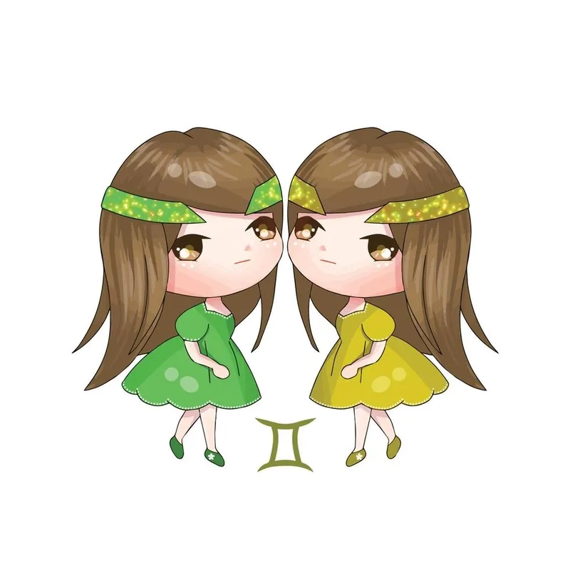 Kho tàng hình ảnh cung song tử nữ chibi cute siêu lung linh cho bạn