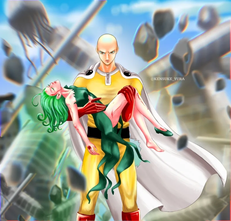 Khoảnh khắc đối đầu mãn nhãn của tatsumaki x saitama