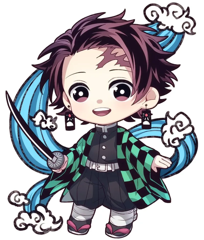 Ngắm trọn bộ thanh gươm diệt quỷ chibi cute dễ thương nhất