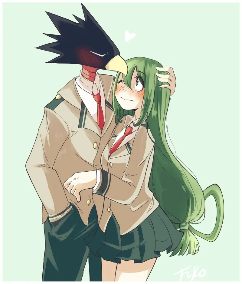 Khoảnh khắc vui nhộn giữa tsuyu x tokoyami