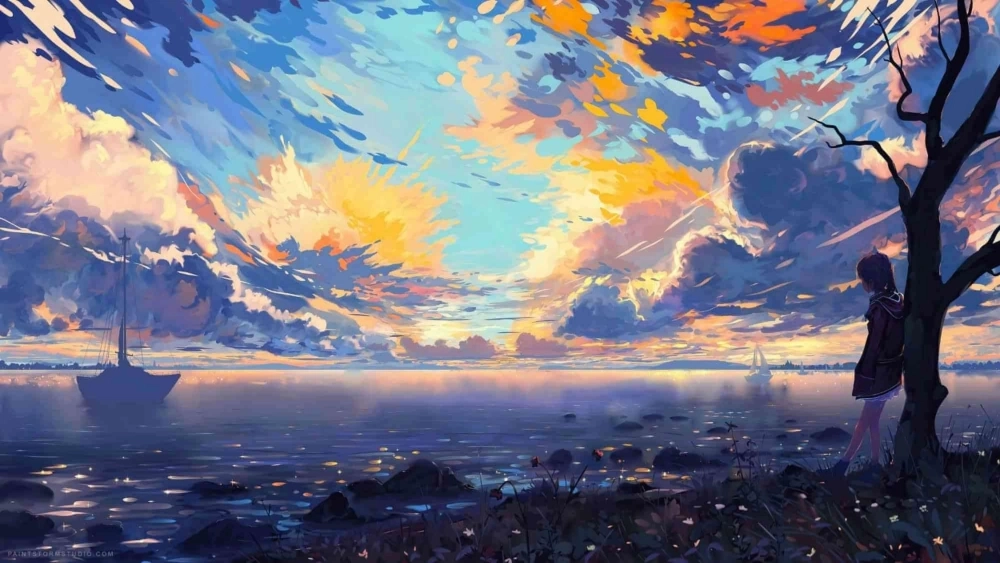 Học cách vẽ tranh phong cảnh anime dễ dàng và sáng tạo