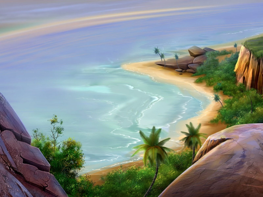 Chiêm ngưỡng tranh vẽ biển đảo quê hương bình yên thơ mộng