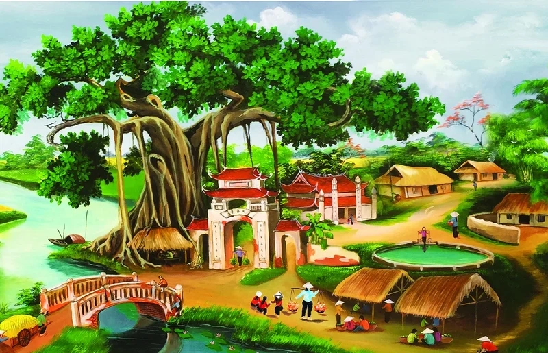 Khám phá bộ sưu tập tranh làng quê đẹp tinh tế