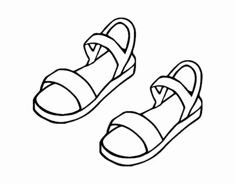 Sáng tạo cùng tranh tô màu cái dép xỏ ngón đầy màu sắc