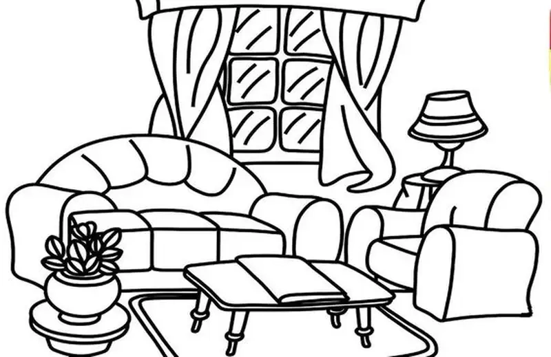 Thêm sắc màu với tranh tô màu sofa đẹp đầy tinh tế