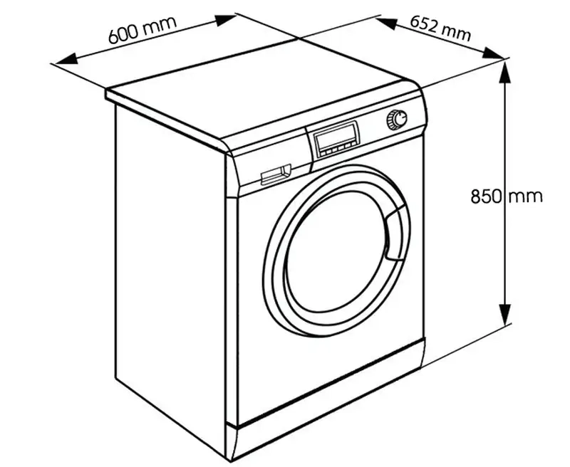 Tải trang tô màu máy giặt đơn giản để bé luyện tay nghề