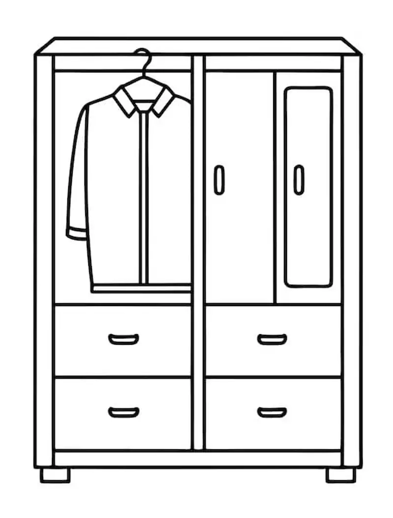 Khám phá tranh tô màu tủ quần áo mini phù hợp không gian nhỏ xinh