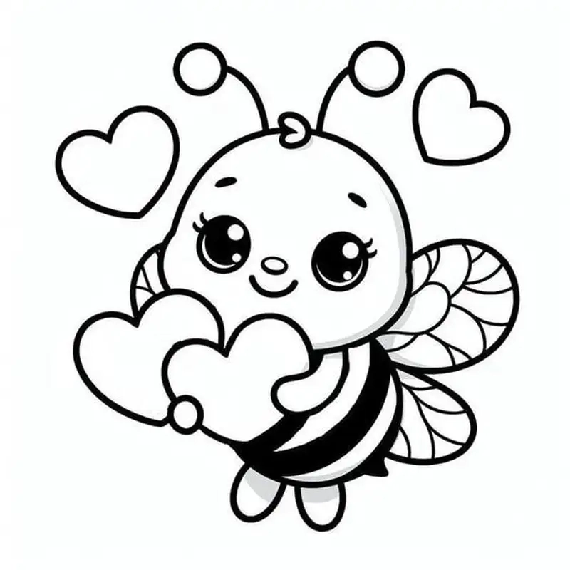 Tạo niềm vui sáng tạo với hình tô màu con ong xinh xắn