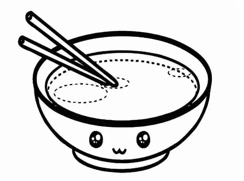 Tham khảo mẫu tranh tô màu đôi đũa đơn giản mà đẹp mắt