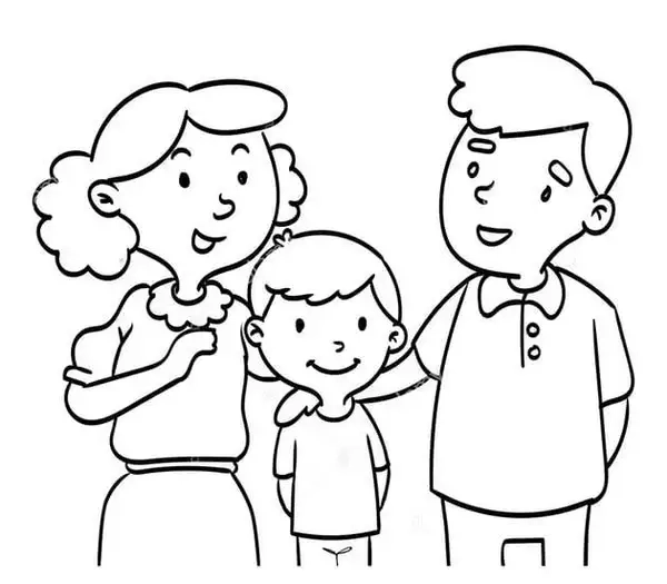 Sáng tạo cùng tranh tô màu gia đình cho bé 3 tuổi vui nhộn