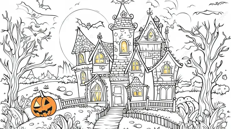 Tải về miễn phí bộ in hình halloween tô màu