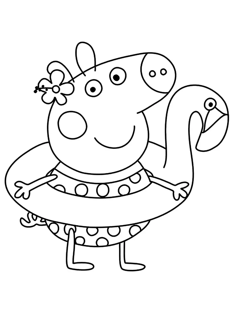 Sáng tạo bất tận cùng tranh tô màu heo Peppa vui nhộn