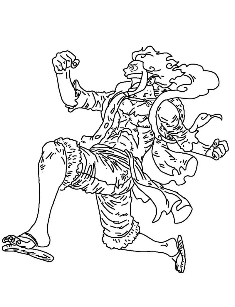 Tranh tô màu Luffy là như thế nào