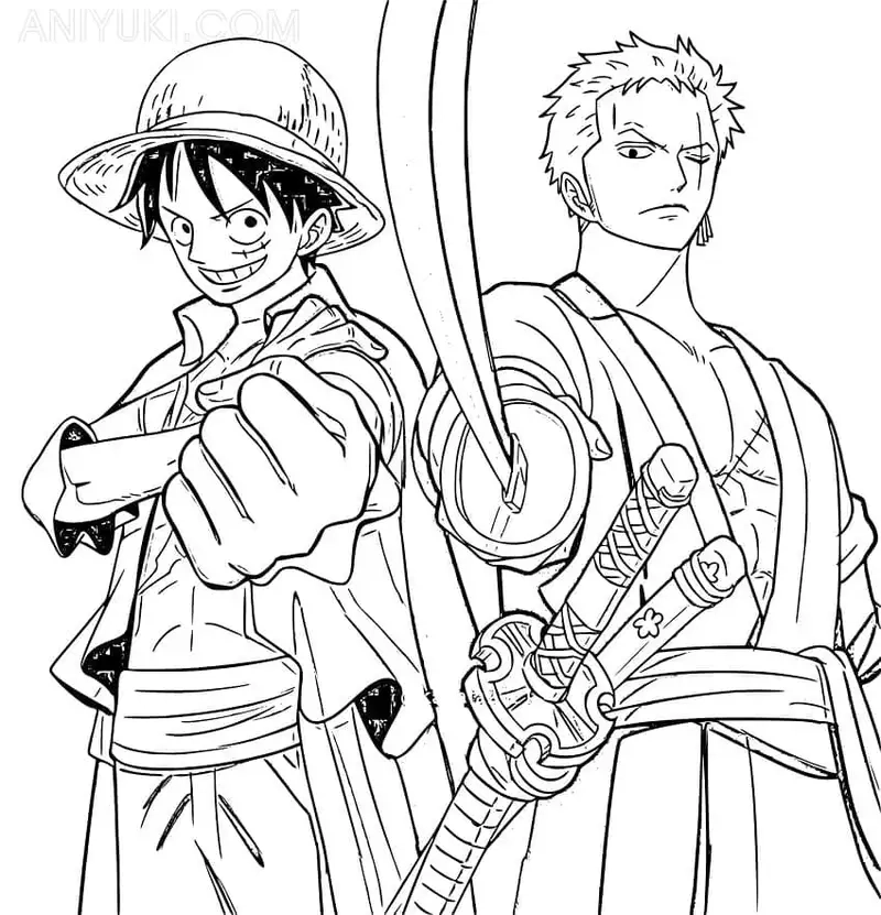 Cùng bé khám phá tô màu luffy mũ rơm vui nhộn và sinh động