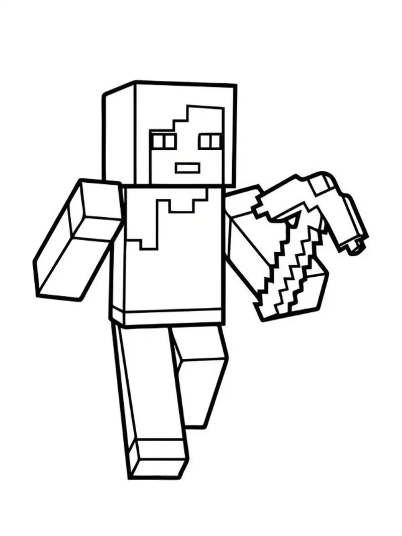 Thể hiện đẳng cấp gamer qua tranh tô màu minecraft pro