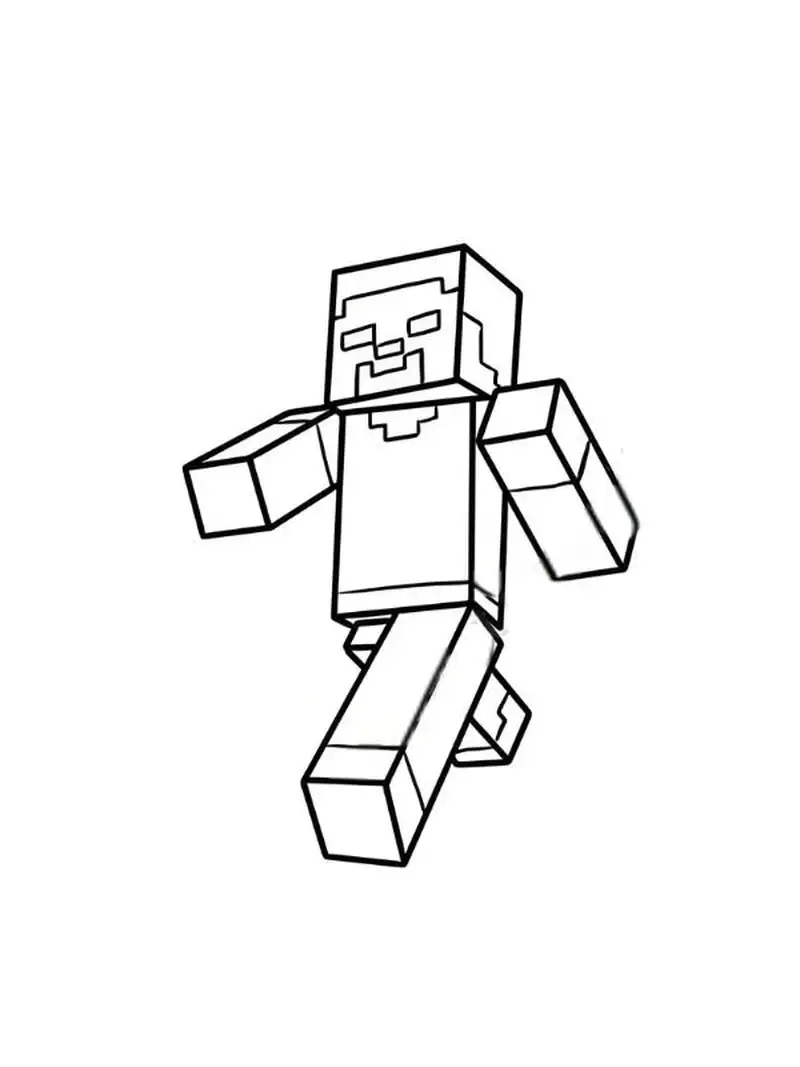 Khám phá nhân vật bí ẩn trong tô màu minecraft slenderman