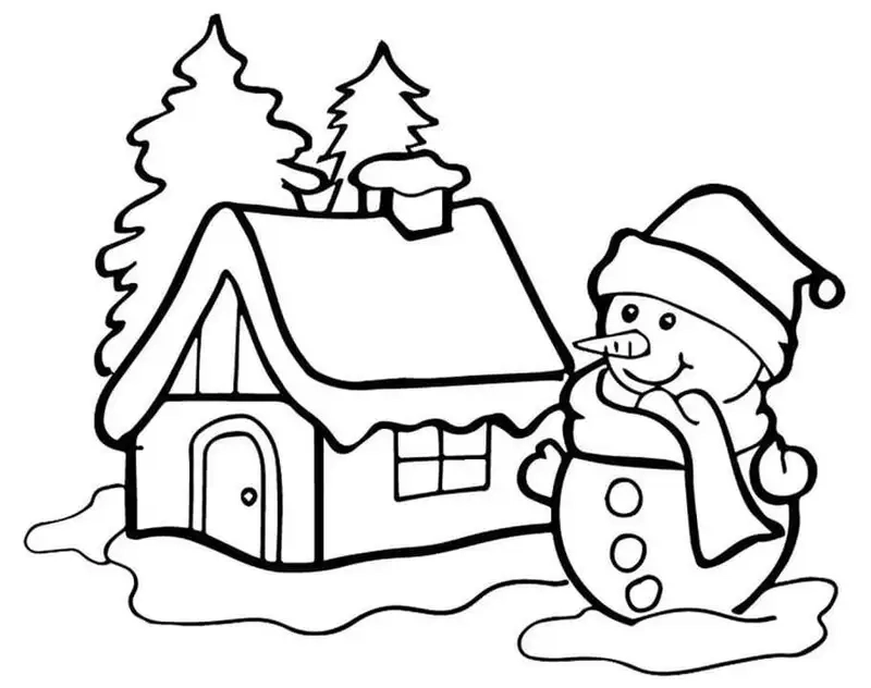 Tranh tô màu ông già noel cho bé