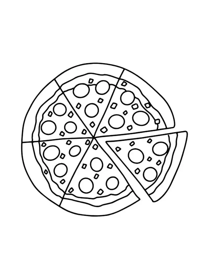Tô màu pizza cùng bé khám phá niềm vui nghệ thuật