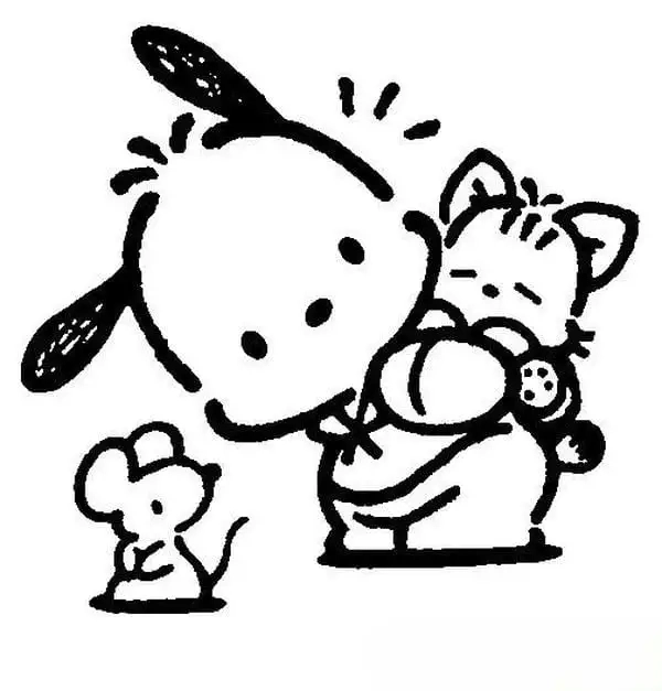 Tranh tô màu Pochacco là như thế nào