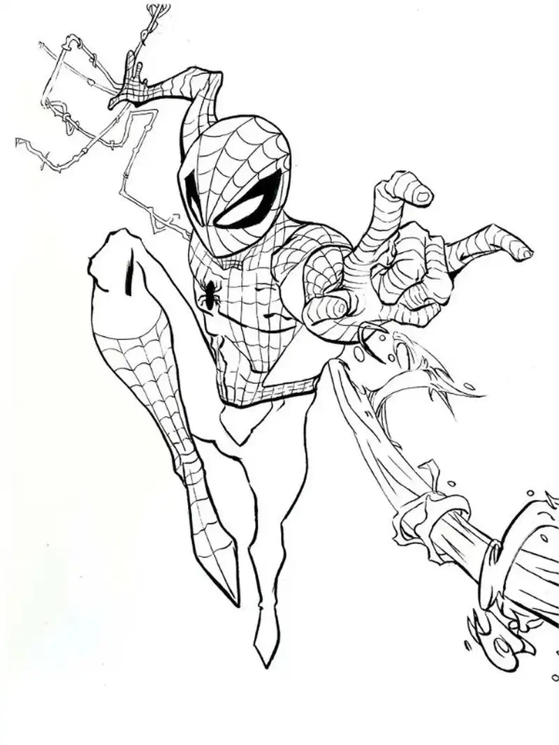 Khám phá bộ tranh tô màu Spider Man cho bé đầy màu sắc
