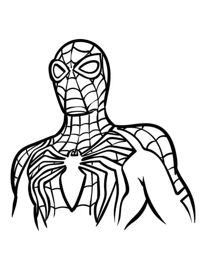 Bé vui học mỗi ngày với tranh tô màu Spider Man miễn phí