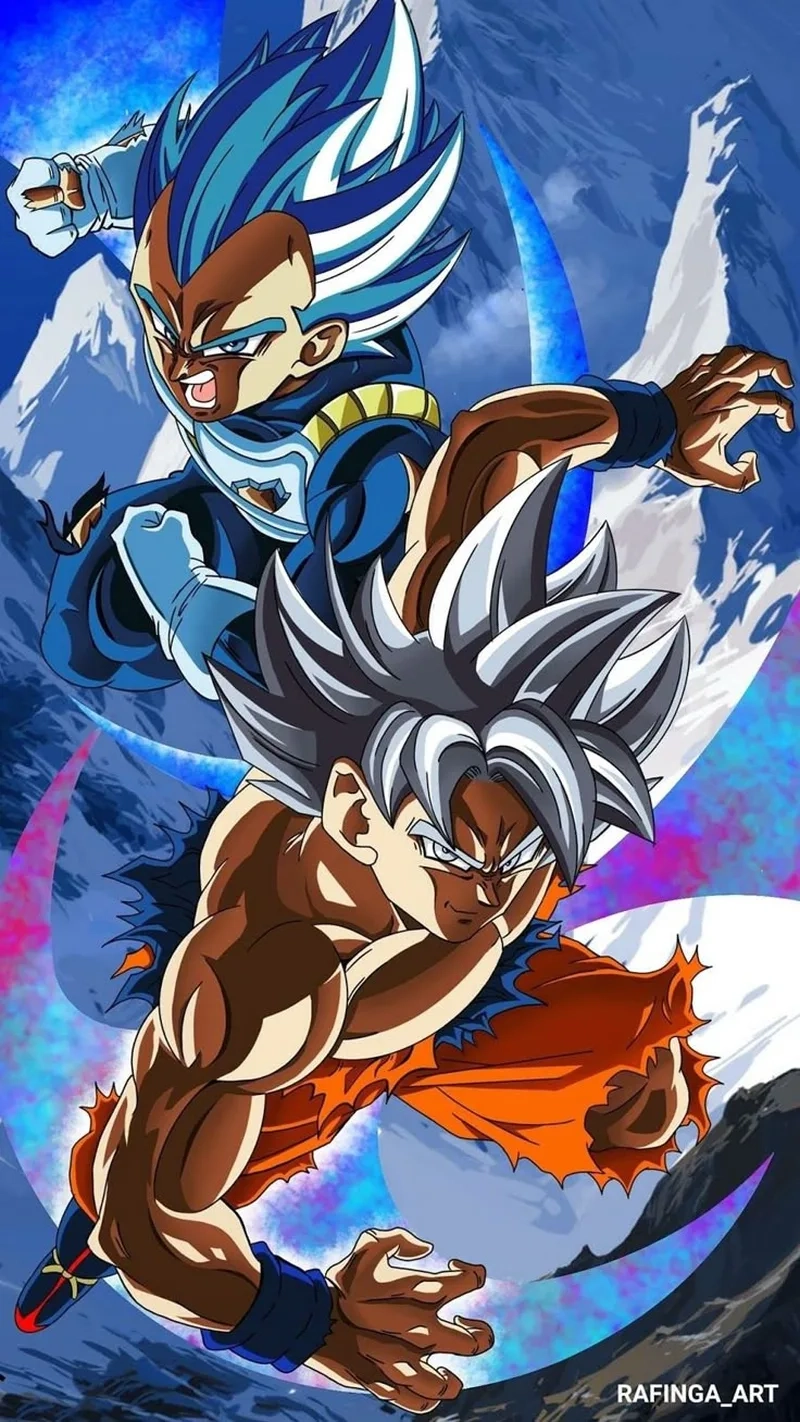 Tranh đấu manga sống động của goku vs vegeta manga